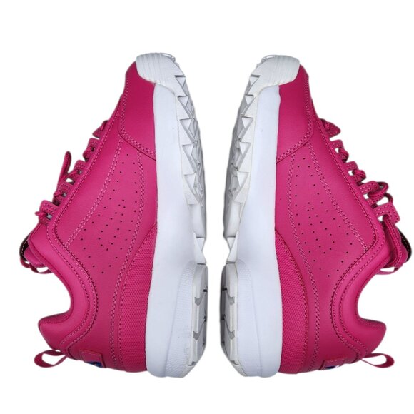 FILA Women's Disruptor II Premium Hot Pink White Sneakers 5XM00817-956 Size 7.5 - Picture 9 of 11
